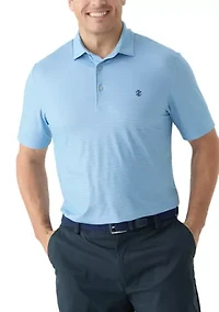 Big & Tall Swinglfex Elite Clubhouse Mini Stripe Golf Polo Shirt