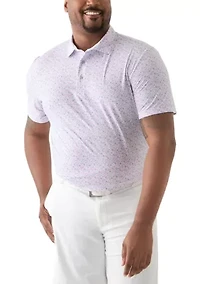 Big & Tall Swingflex Elite Printed Polo Shirt