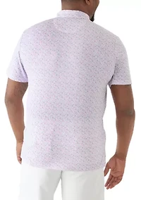 Big & Tall Swingflex Elite Printed Polo Shirt