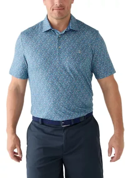 Big & Tall SwingFlex Elite Fashion Print  Polo Shirt
