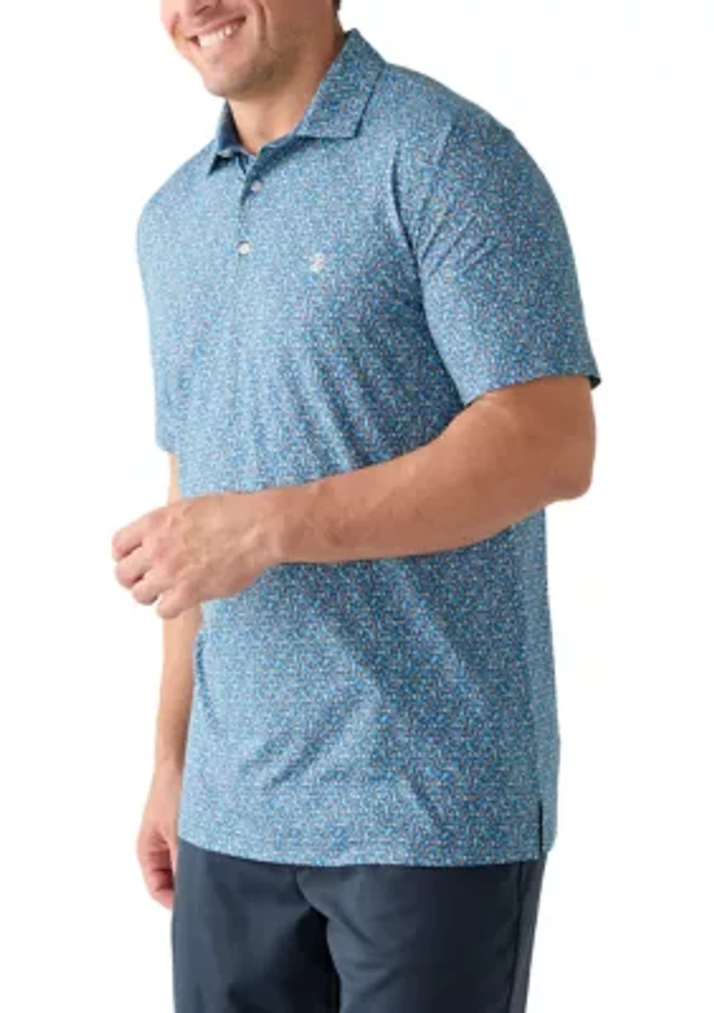Big & Tall SwingFlex Elite Fashion Print  Polo Shirt