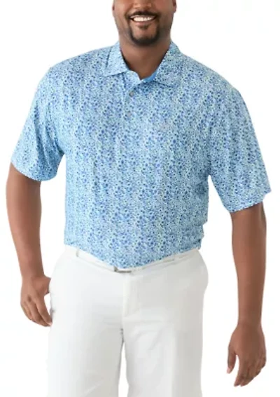 Big & Tall Swingflex Elite Printed Polo Shirt