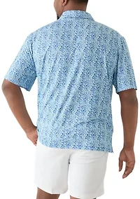 Big & Tall Swingflex Elite Printed Polo Shirt