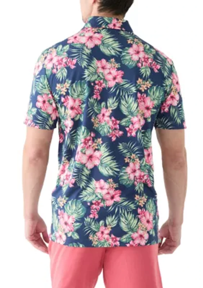 SwingFlex Elite - Fashion Print Polo Shirt