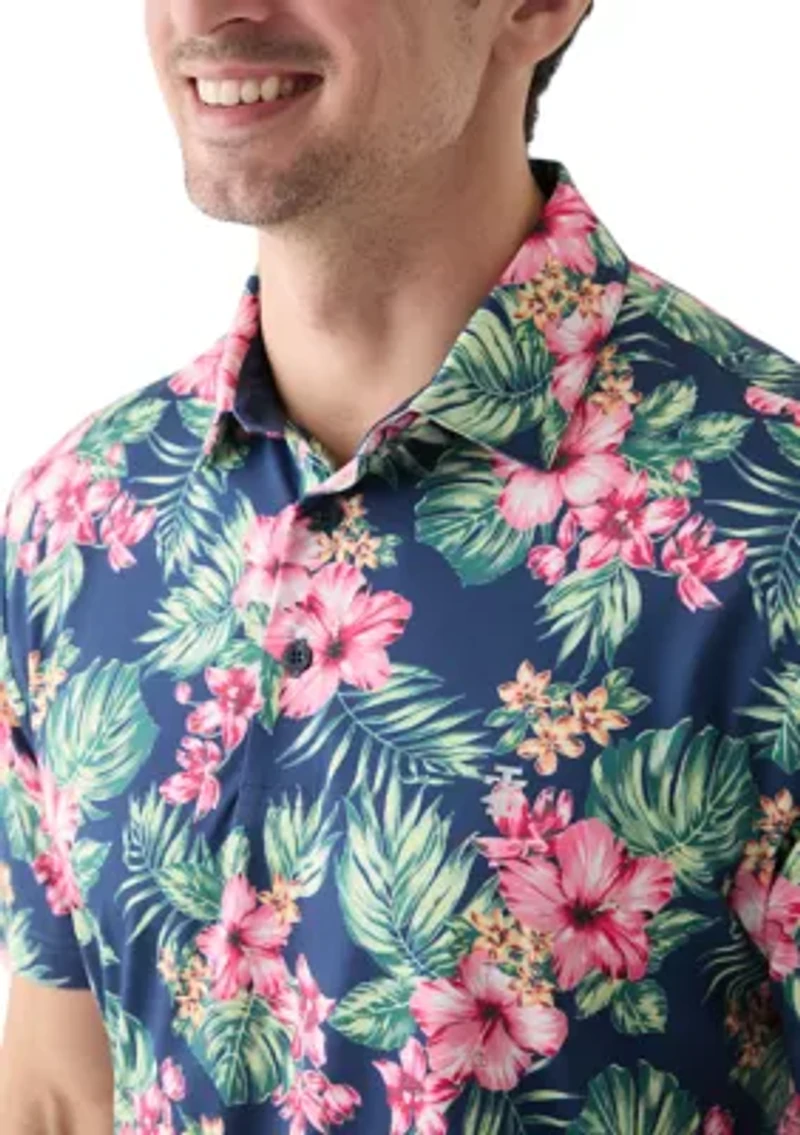 SwingFlex Elite - Fashion Print Polo Shirt