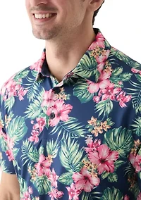 SwingFlex Elite - Fashion Print Polo Shirt