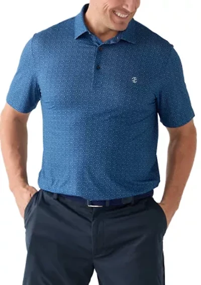 Big & Tall Island Vacation Printed Polo Shirt