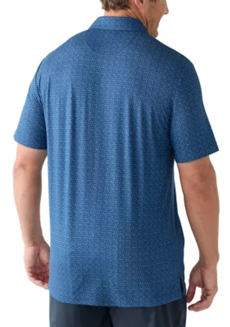 Big & Tall Island Vacation Printed Polo Shirt