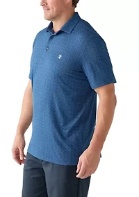 Big & Tall Island Vacation Printed Polo Shirt