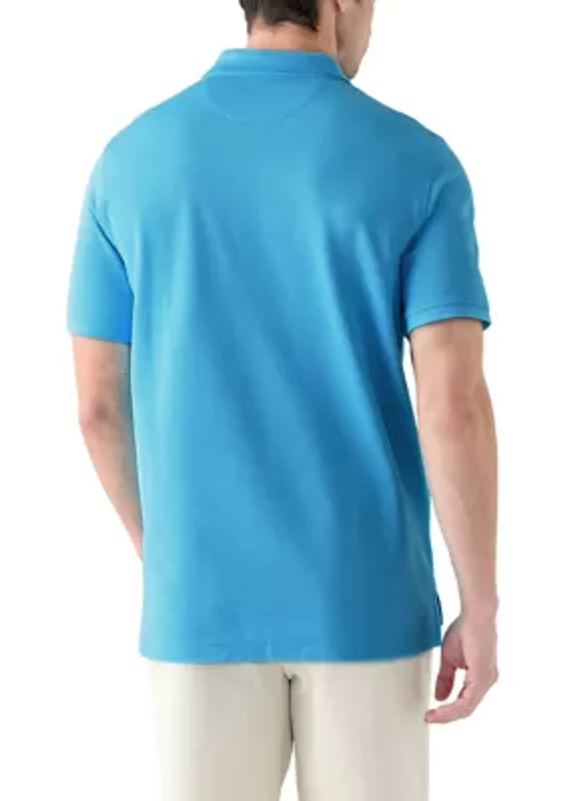 Short Sleeve Double Dye Polo Shirt