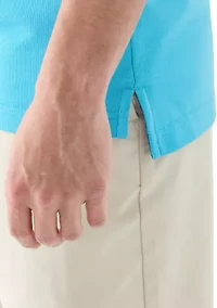 Short Sleeve Double Dye Polo Shirt