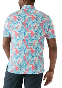 Big & Tall Leaving Las Vegas Swingflex Elite Printed Golf Polo Shirt