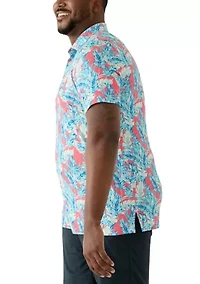 Big & Tall Leaving Las Vegas Swingflex Elite Printed Golf Polo Shirt