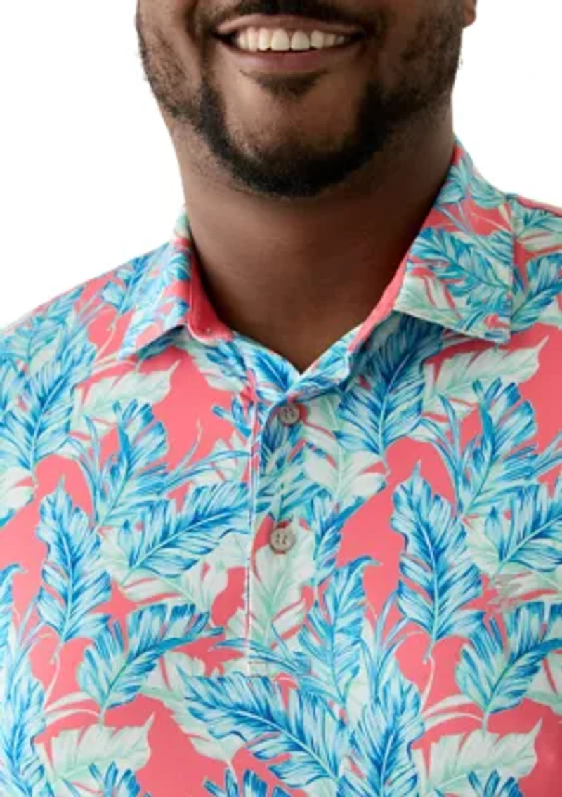 Big & Tall Leaving Las Vegas Swingflex Elite Printed Golf Polo Shirt