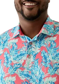 Big & Tall Leaving Las Vegas Swingflex Elite Printed Golf Polo Shirt