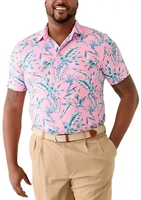 Big & Tall Birds of a Feather Swingflex Elite Printed Golf Polo Shirt