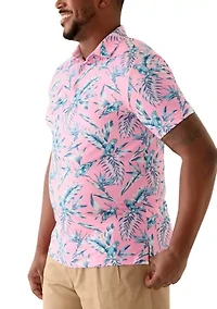 Big & Tall Birds of a Feather Swingflex Elite Printed Golf Polo Shirt
