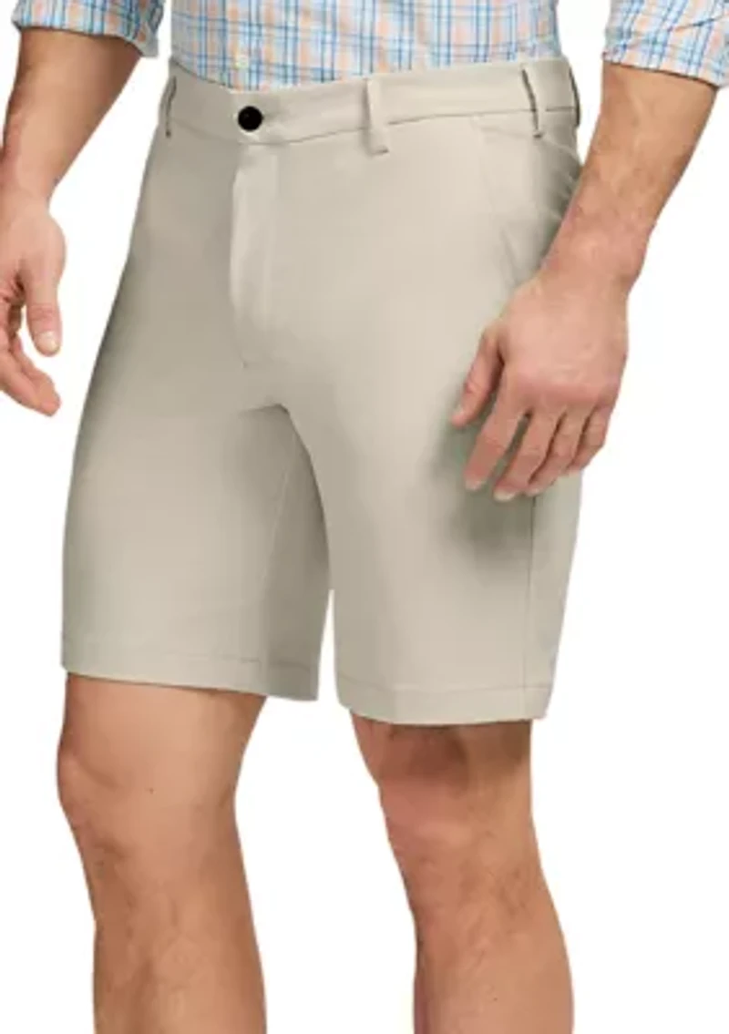 Traveler Flat Front 9.5'' Heather Shorts