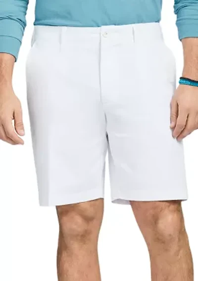 Flat Front Saltwater Twill Shorts - 9.5” Inseam