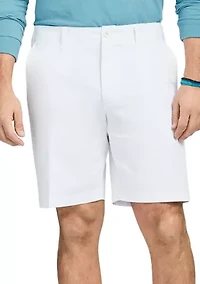 Flat Front Saltwater Twill Shorts - 9.5” Inseam