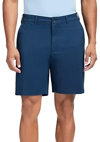 Flat Front Saltwater Twill Shorts - 9.5” Inseam