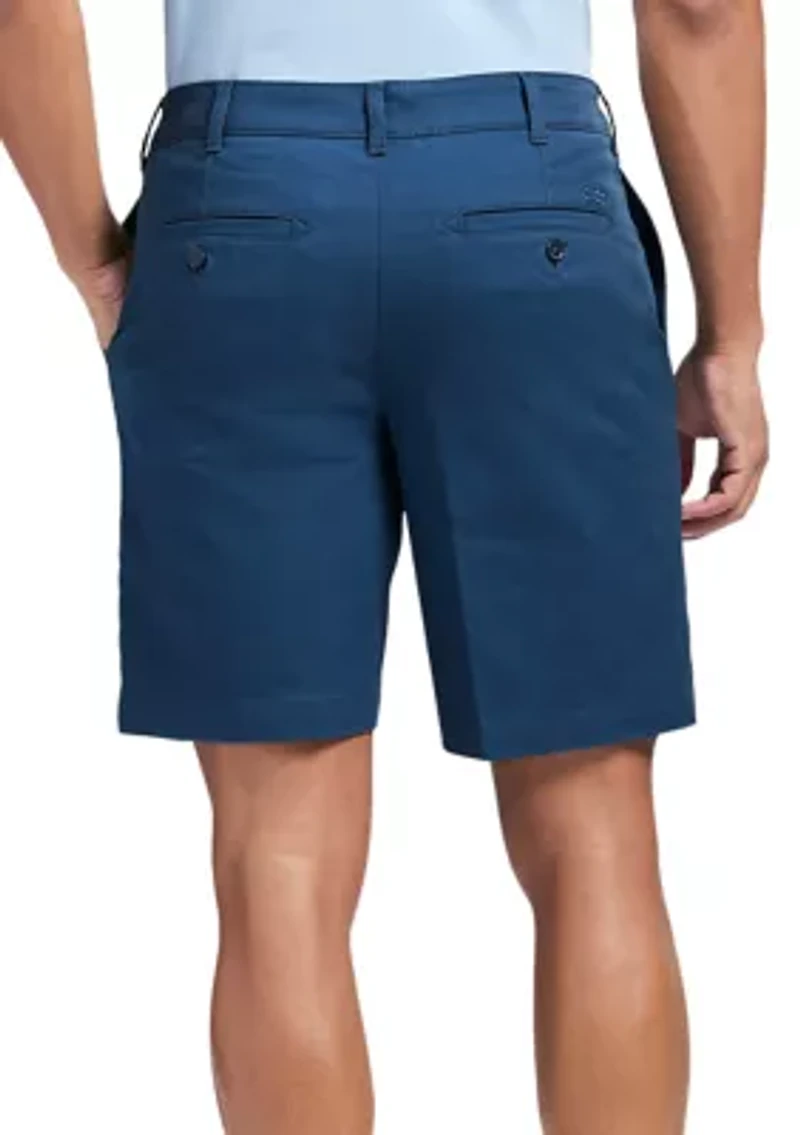 Flat Front Saltwater Twill Shorts - 9.5” Inseam