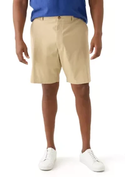 Big & Tall Flat Front Saltwater Twill Shorts