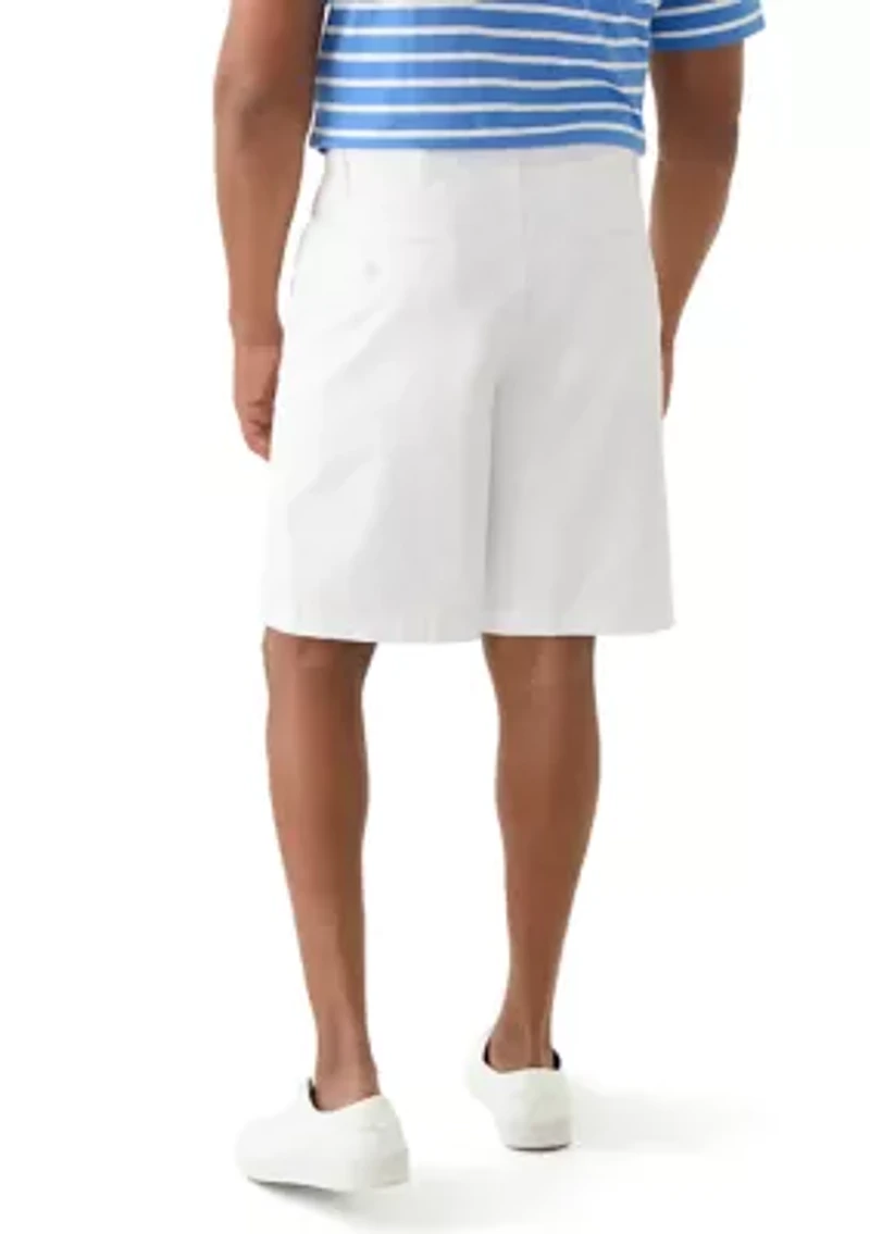 Big & Tall Flat Front Saltwater Twill Shorts