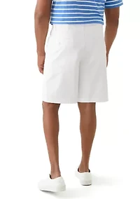 Big & Tall Flat Front Saltwater Twill Shorts
