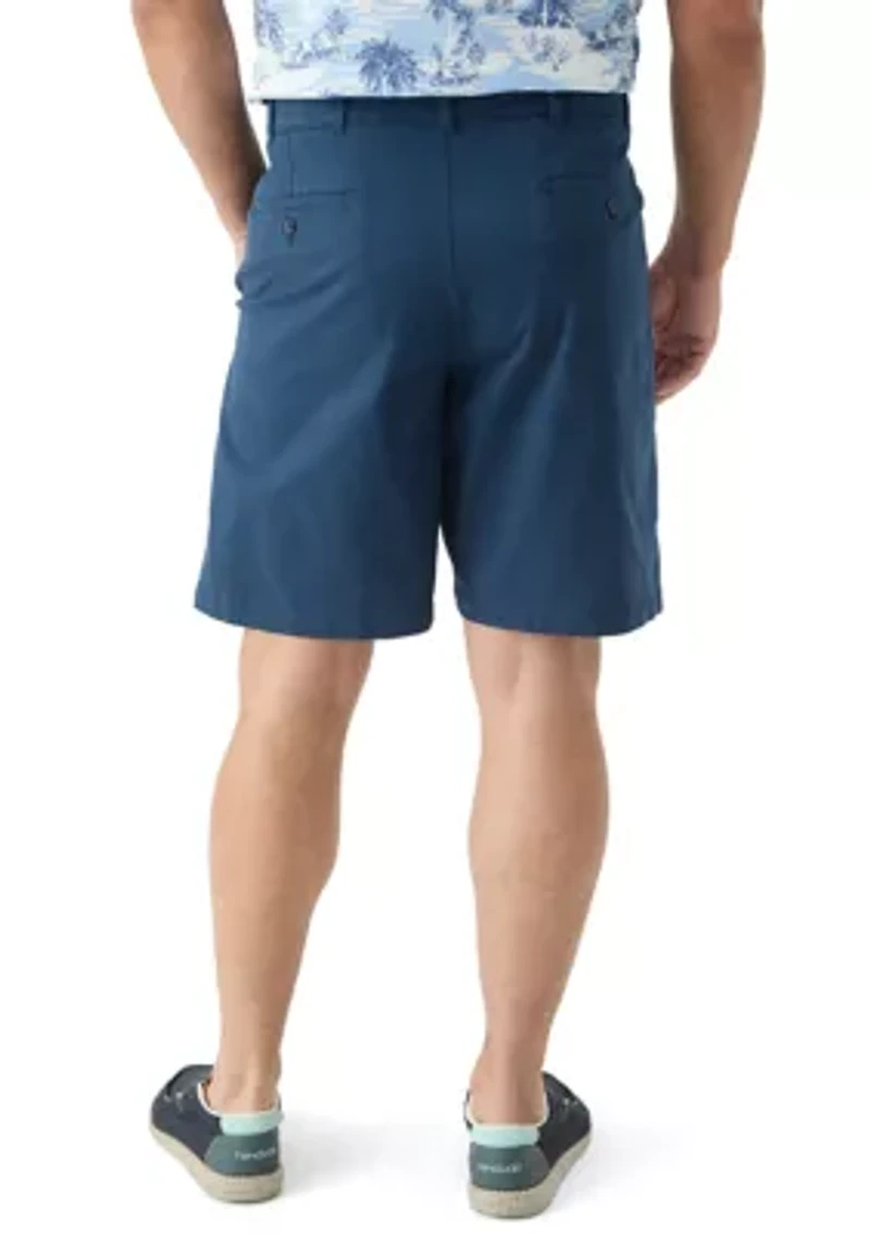 Big & Tall Flat Front Saltwater Twill Shorts
