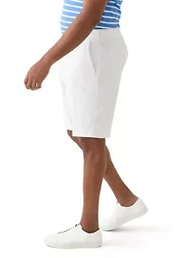 Big & Tall Flat Front Saltwater Twill Shorts