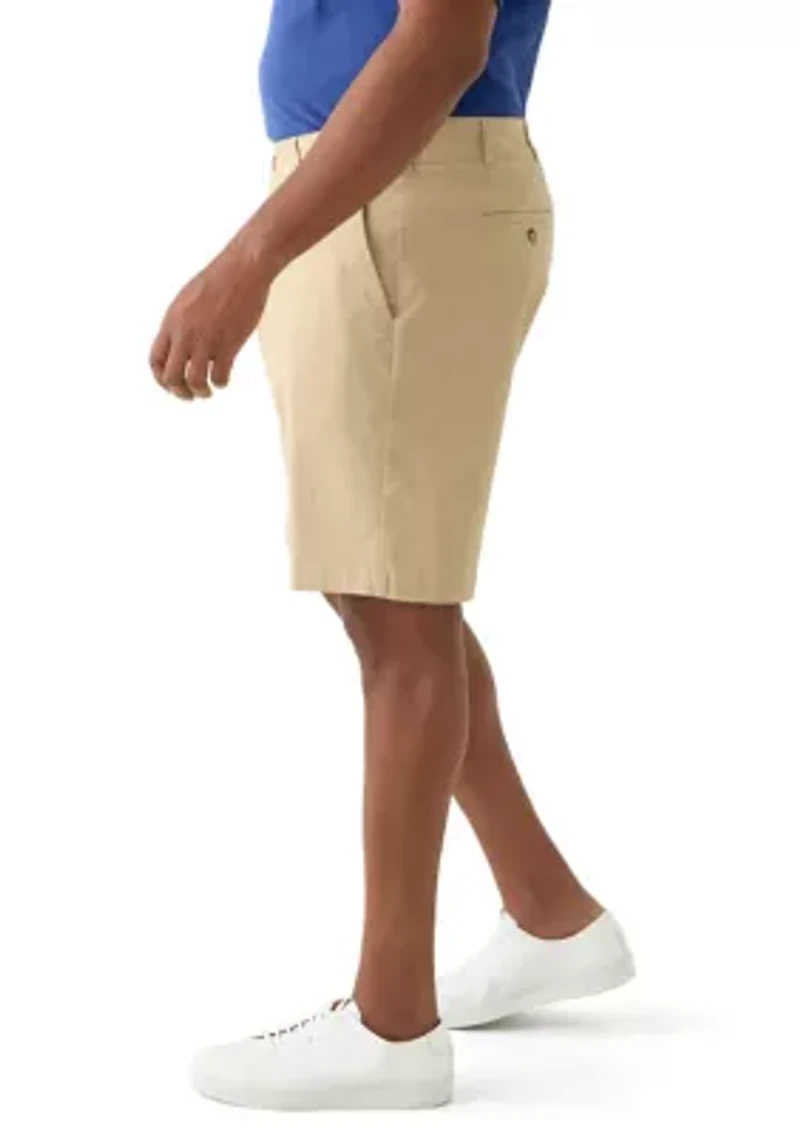 Big & Tall Flat Front Saltwater Twill Shorts