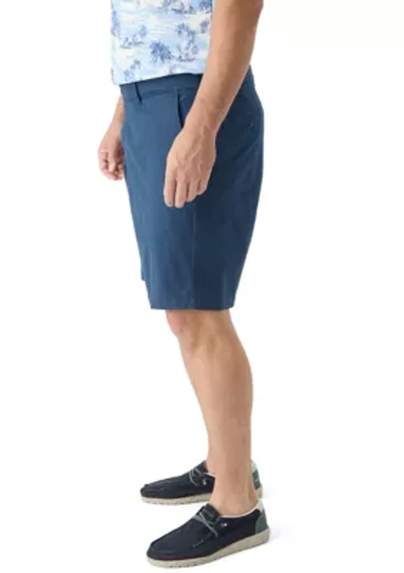 Big & Tall Flat Front Saltwater Twill Shorts