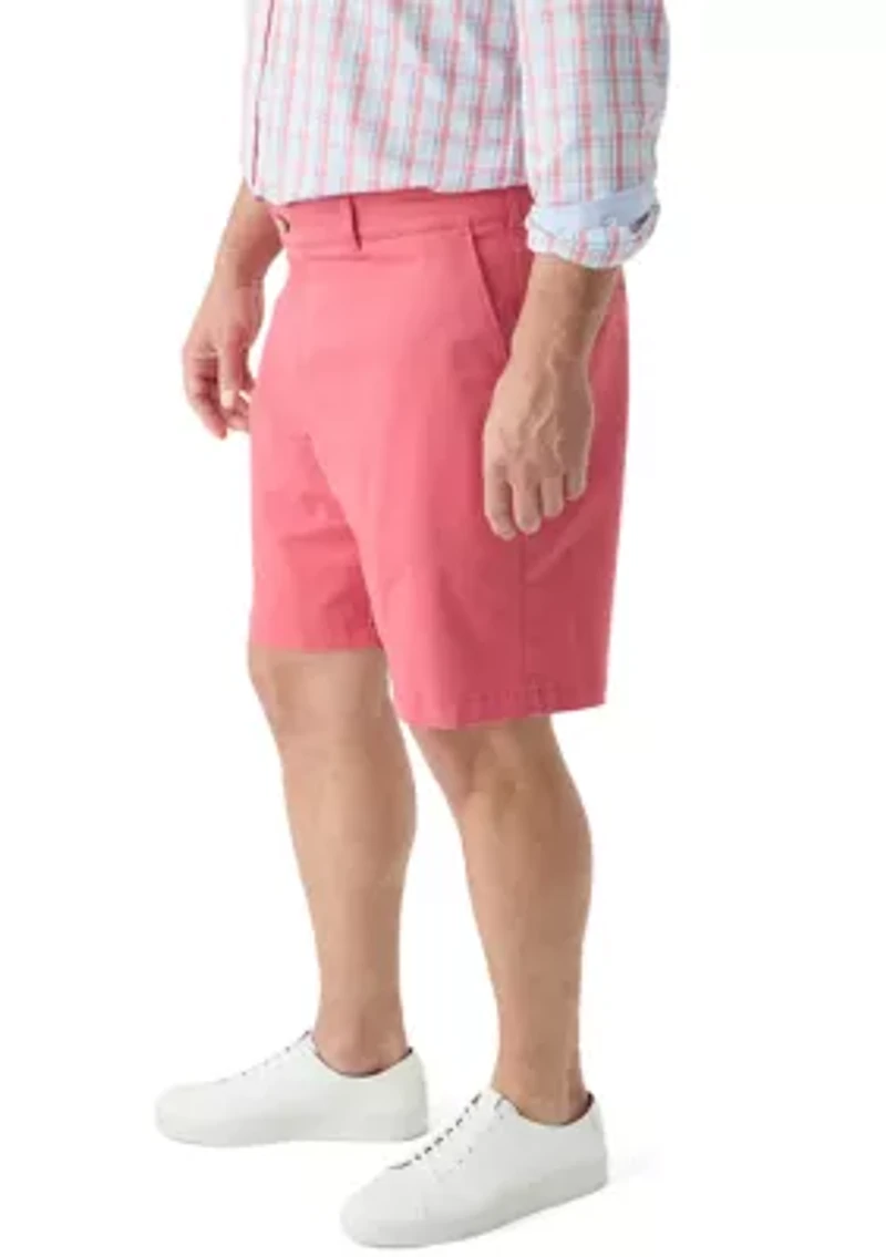 Big & Tall Flat Front Saltwater Twill Shorts