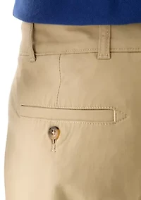 Big & Tall Flat Front Saltwater Twill Shorts