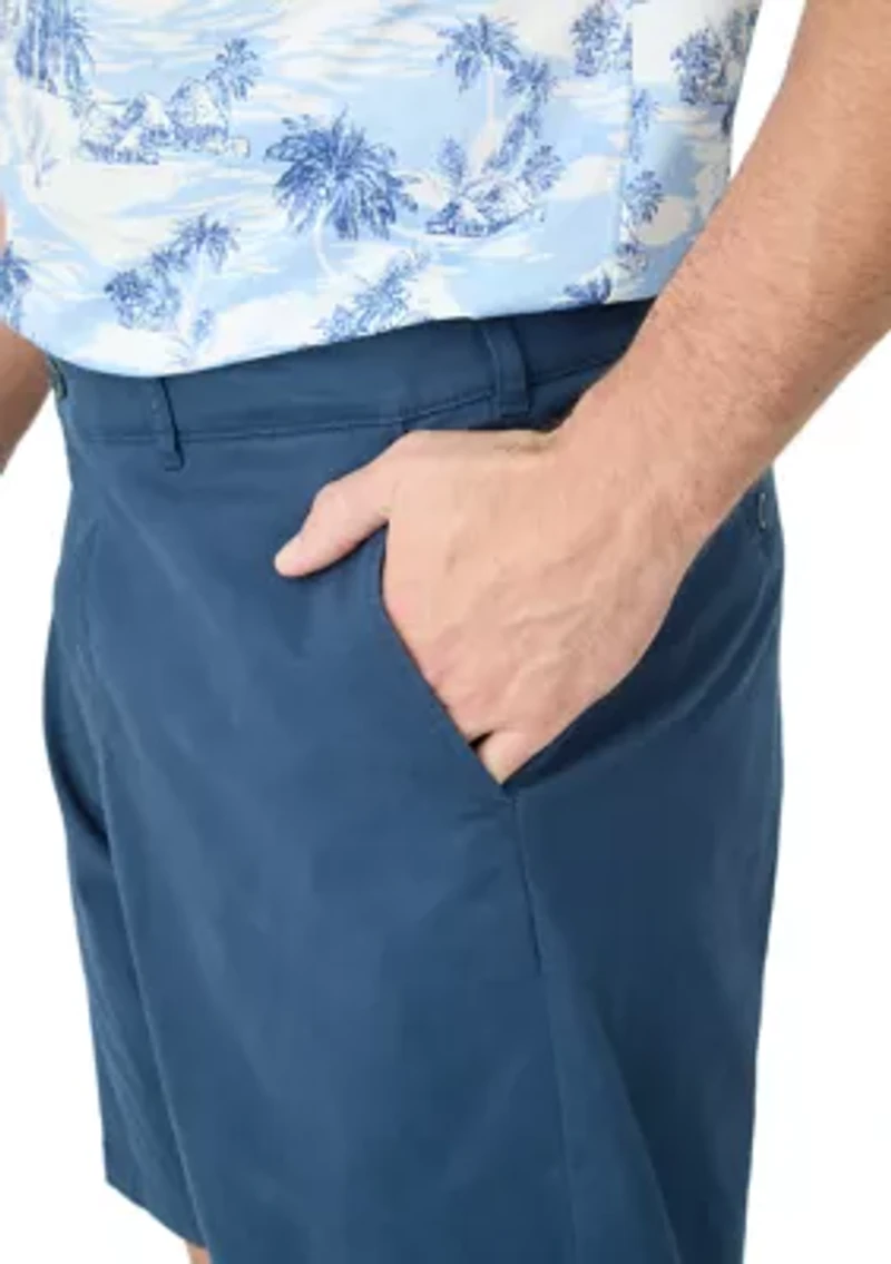 Big & Tall Flat Front Saltwater Twill Shorts