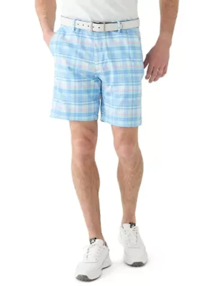 Swingflex Plaid Printed 8.5'' Shorts