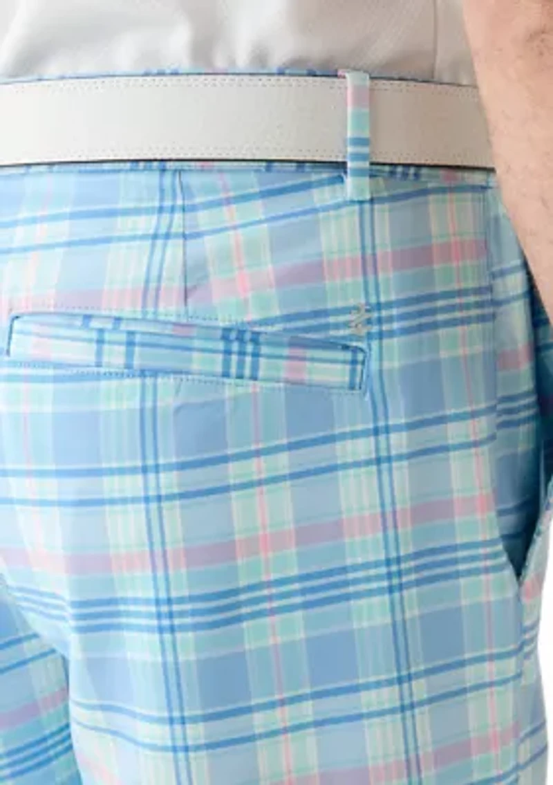 Swingflex Plaid Printed 8.5'' Shorts