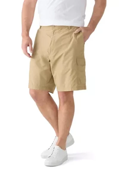 Big & Tall Flat Front Saltwater Nylon Pigment Dyed Cargo Shorts