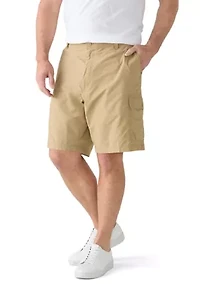 Big & Tall Flat Front Saltwater Nylon Pigment Dyed Cargo Shorts