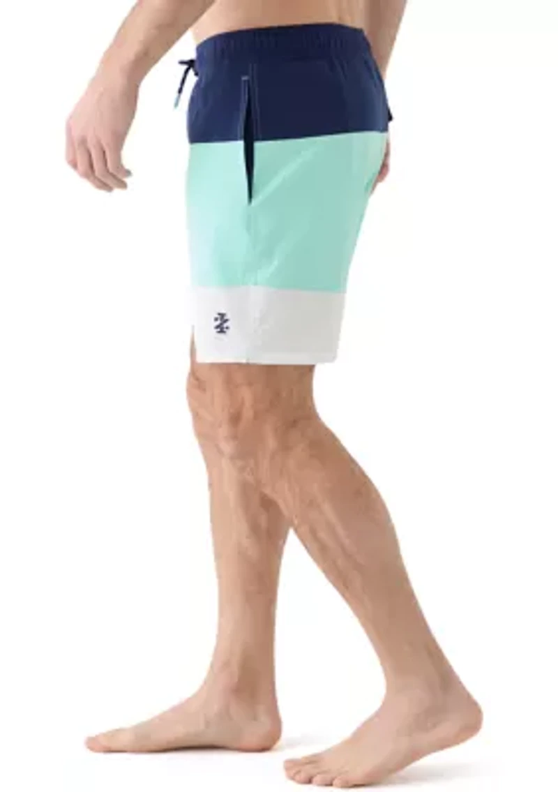 Color Block Swim Trunks