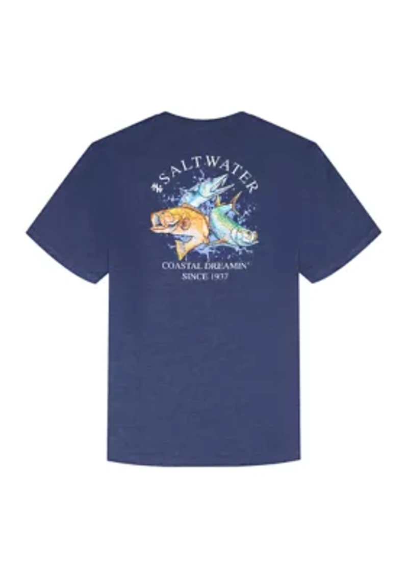 Big & Tall Saltwater Short Sleeve Graphic Shirt