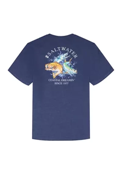 Big & Tall Saltwater Short Sleeve Graphic Shirt