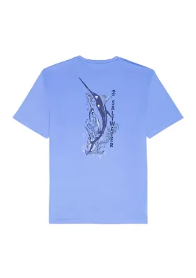 Men's Saltwater Fishing Gear Short Sleeve Graphic T-Shirt