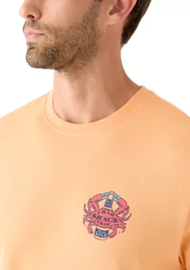 Men's Sea City Crab Graphic Short Sleeve