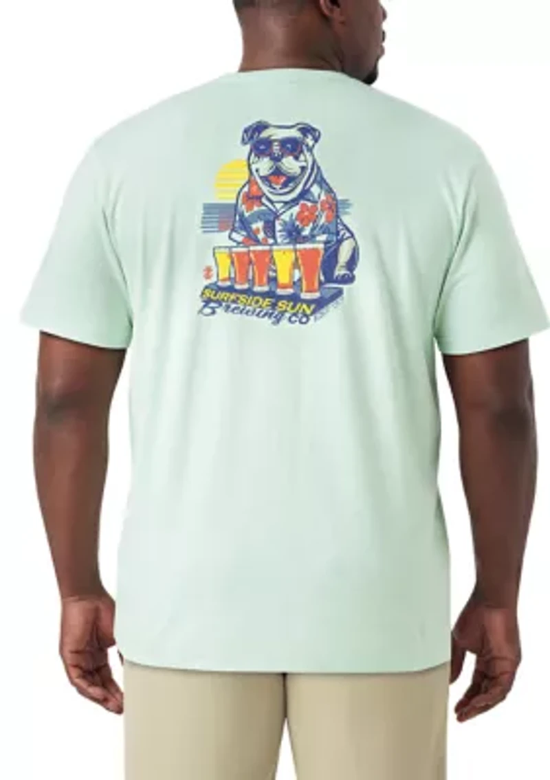 Big & Tall Surfside Sun Dog Graphic T-Shirt