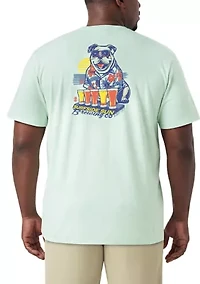 Big & Tall Surfside Sun Dog Graphic T-Shirt