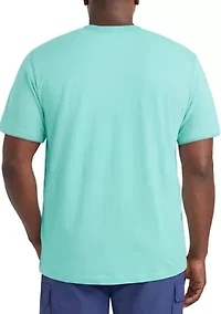 Men's Tall Saltwater Soft Wash Pocket Crew Neck T-Shirt