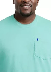 Men's Tall Saltwater Soft Wash Pocket Crew Neck T-Shirt
