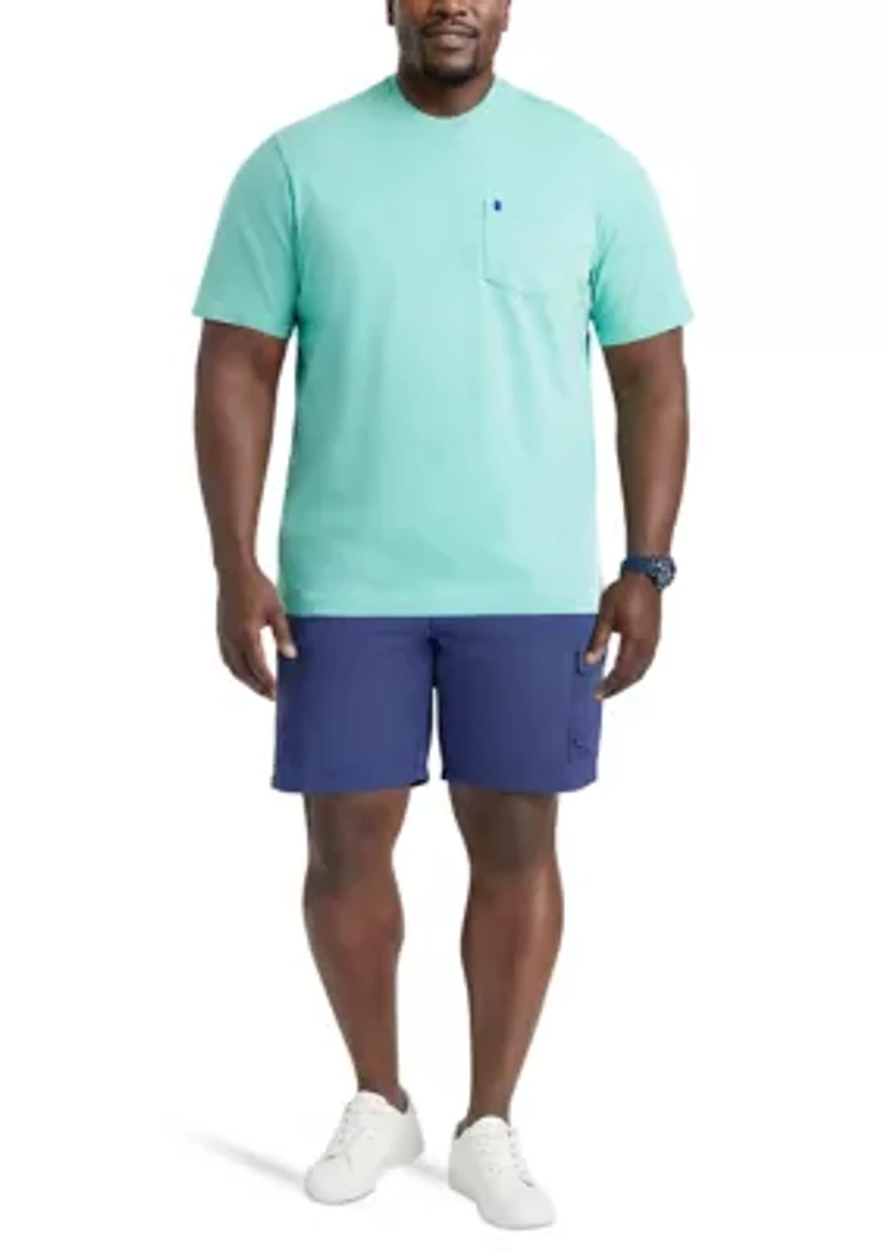Men's Tall Saltwater Soft Wash Pocket Crew Neck T-Shirt